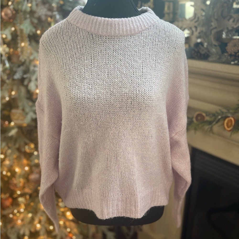 Streetwear Society Soft Lilac Knit Sweater — Size Large